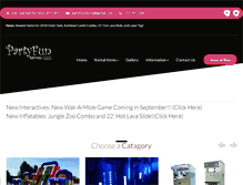 Tablet Screenshot of partyfunzone.com